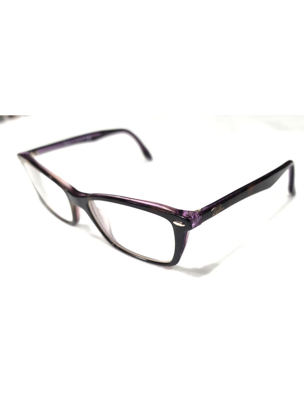 Ray Ban RB5241 5135 Tortoise Purple Square Cat Eyes Eyeglasses 50-17 140